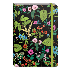 Full Bloom Black Softcover Notebook