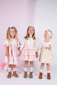 Tiny rose lace play dress