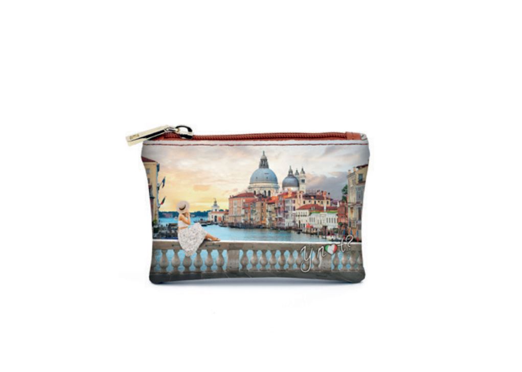 Romantic Venice Zipper Coin Purse