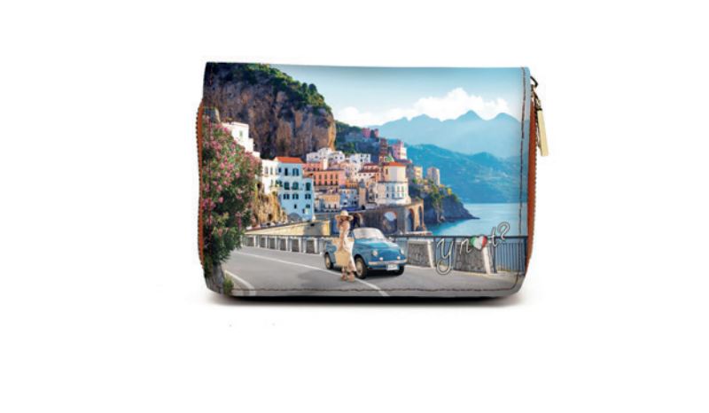 Amalfi Coast Zip Flap Wallet