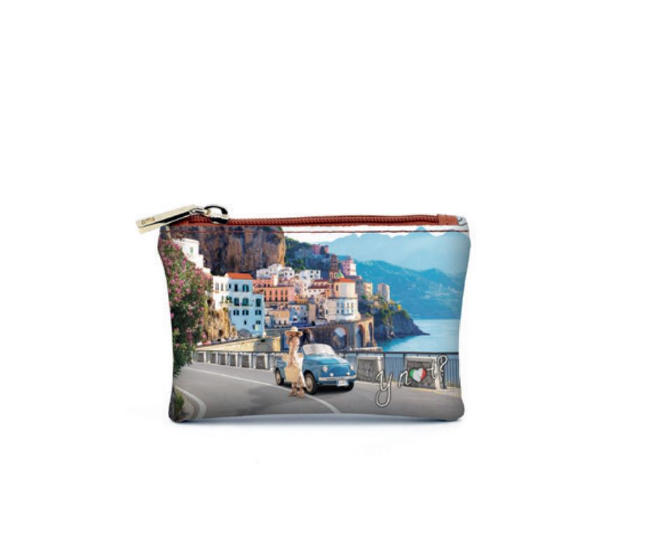 Amalfi Coast Zipper Coin Purse