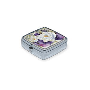 Purple Bouquet Pill Box