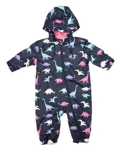 Dinosaur Navy Rain suit