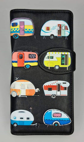Happy Campers Black Wallet