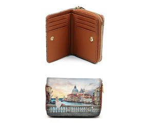 Romantic Venice Zip Flap Wallet